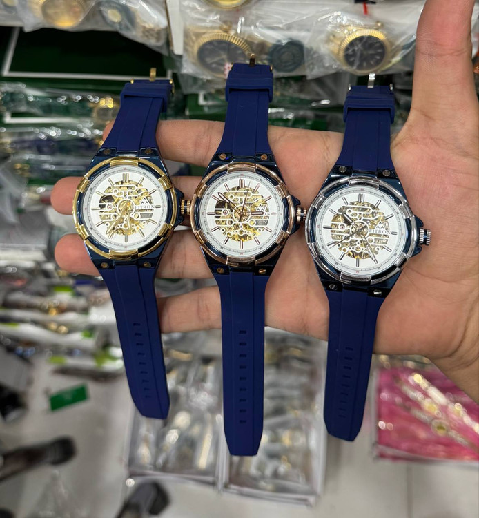 ساعت مچی FITRON اتومات بند چرمی PU رنگ ثابت