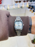 ست ساعت مچی کاسیو Casio زنانه و مردانه بند استیل مشکی صفحه آبی